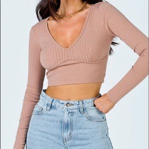 Princess Polly Koda Top, Brown